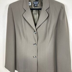 Rafaela size 14 blazer-jacket p2p 21 length 24 pre owned dark green